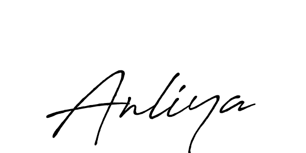 How to make Anliya signature? Antro_Vectra_Bolder is a professional autograph style. Create handwritten signature for Anliya name. Anliya signature style 7 images and pictures png