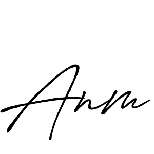 Also we have Anm name is the best signature style. Create professional handwritten signature collection using Antro_Vectra_Bolder autograph style. Anm signature style 7 images and pictures png