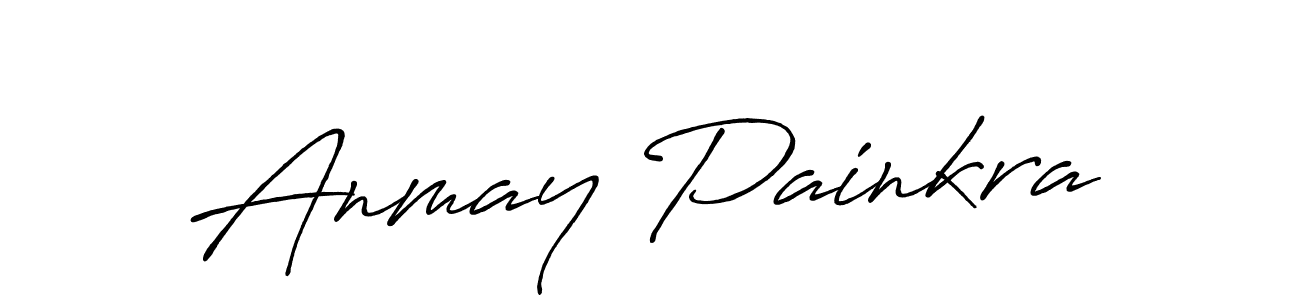 How to make Anmay Painkra name signature. Use Antro_Vectra_Bolder style for creating short signs online. This is the latest handwritten sign. Anmay Painkra signature style 7 images and pictures png