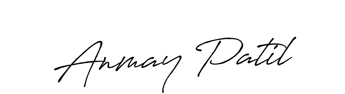How to make Anmay Patil signature? Antro_Vectra_Bolder is a professional autograph style. Create handwritten signature for Anmay Patil name. Anmay Patil signature style 7 images and pictures png