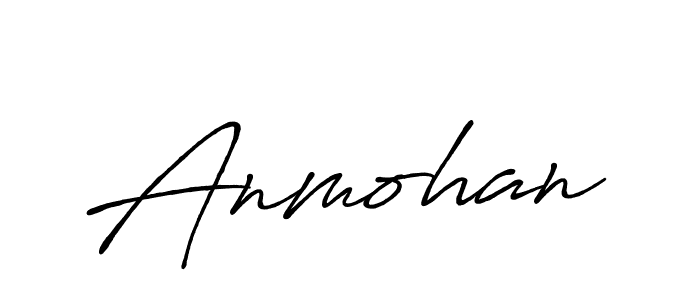 Make a beautiful signature design for name Anmohan. With this signature (Antro_Vectra_Bolder) style, you can create a handwritten signature for free. Anmohan signature style 7 images and pictures png