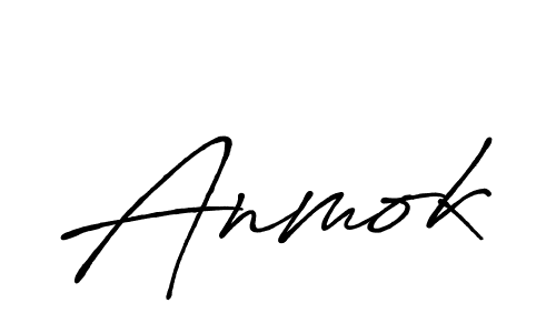 Also we have Anmok name is the best signature style. Create professional handwritten signature collection using Antro_Vectra_Bolder autograph style. Anmok signature style 7 images and pictures png