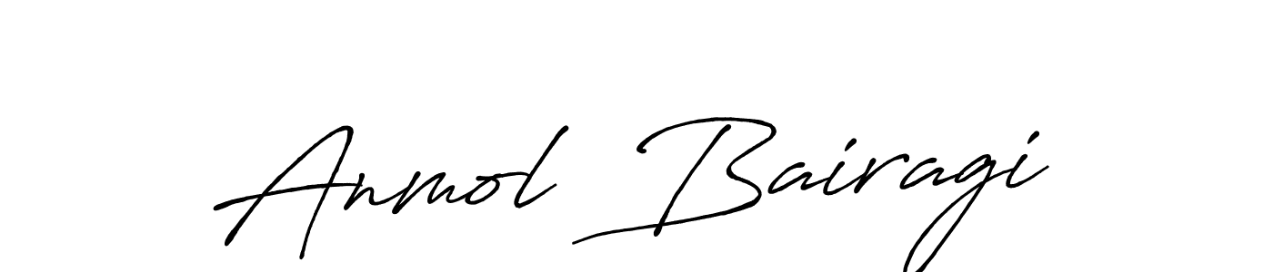 Also we have Anmol  Bairagi name is the best signature style. Create professional handwritten signature collection using Antro_Vectra_Bolder autograph style. Anmol  Bairagi signature style 7 images and pictures png