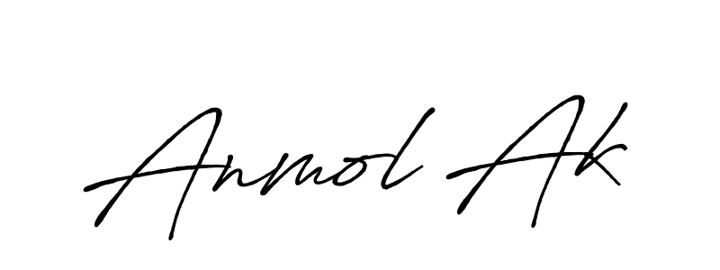 Create a beautiful signature design for name Anmol Ak. With this signature (Antro_Vectra_Bolder) fonts, you can make a handwritten signature for free. Anmol Ak signature style 7 images and pictures png