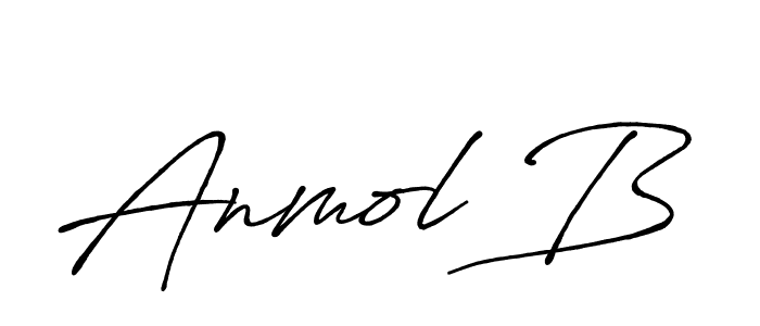 Anmol B stylish signature style. Best Handwritten Sign (Antro_Vectra_Bolder) for my name. Handwritten Signature Collection Ideas for my name Anmol B. Anmol B signature style 7 images and pictures png