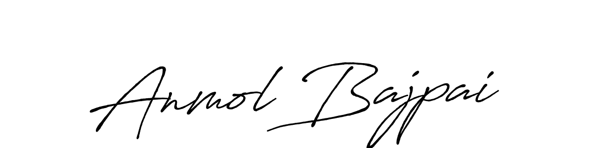 Anmol Bajpai stylish signature style. Best Handwritten Sign (Antro_Vectra_Bolder) for my name. Handwritten Signature Collection Ideas for my name Anmol Bajpai. Anmol Bajpai signature style 7 images and pictures png