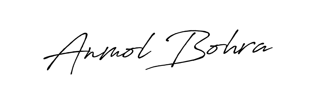 Create a beautiful signature design for name Anmol Bohra. With this signature (Antro_Vectra_Bolder) fonts, you can make a handwritten signature for free. Anmol Bohra signature style 7 images and pictures png