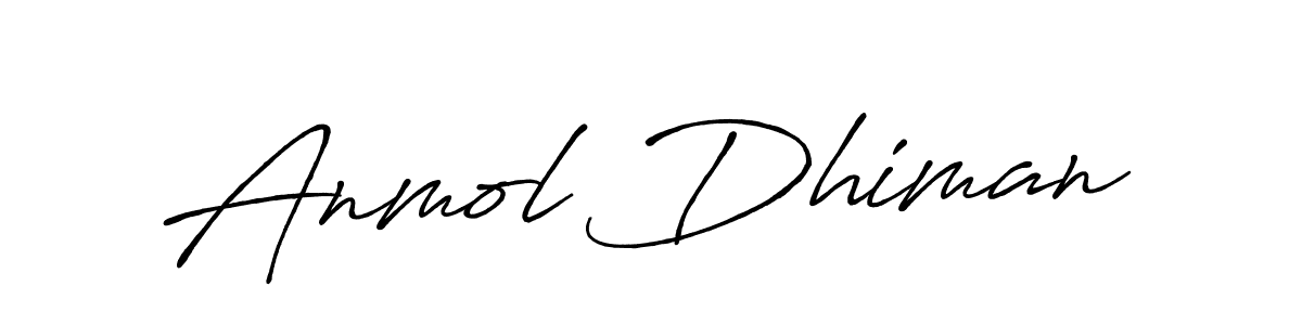 Make a beautiful signature design for name Anmol Dhiman. Use this online signature maker to create a handwritten signature for free. Anmol Dhiman signature style 7 images and pictures png