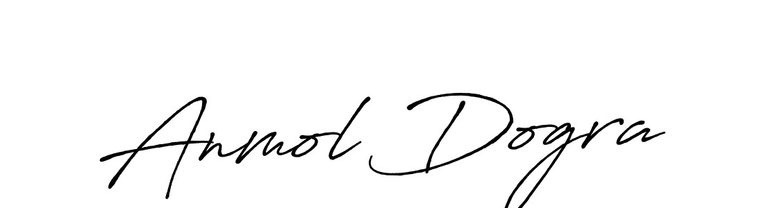 How to make Anmol Dogra name signature. Use Antro_Vectra_Bolder style for creating short signs online. This is the latest handwritten sign. Anmol Dogra signature style 7 images and pictures png