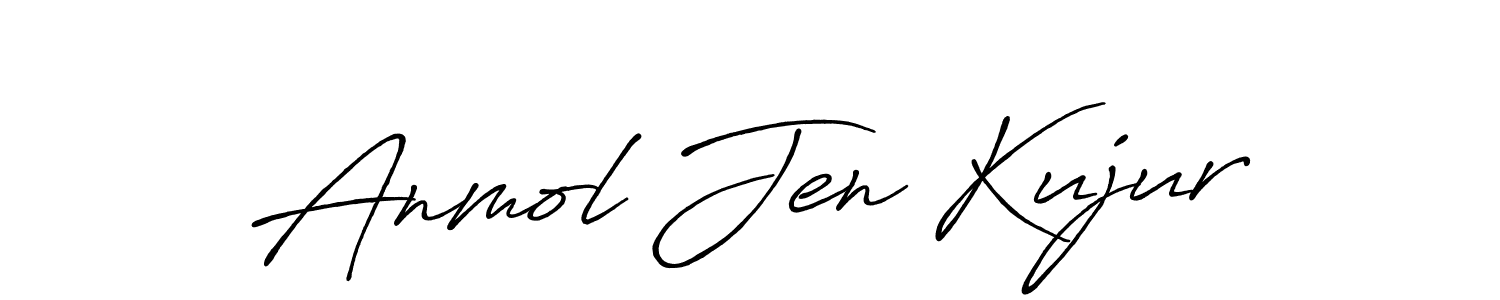 Also we have Anmol Jen Kujur name is the best signature style. Create professional handwritten signature collection using Antro_Vectra_Bolder autograph style. Anmol Jen Kujur signature style 7 images and pictures png