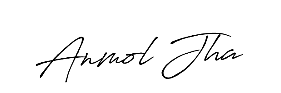 How to make Anmol Jha signature? Antro_Vectra_Bolder is a professional autograph style. Create handwritten signature for Anmol Jha name. Anmol Jha signature style 7 images and pictures png