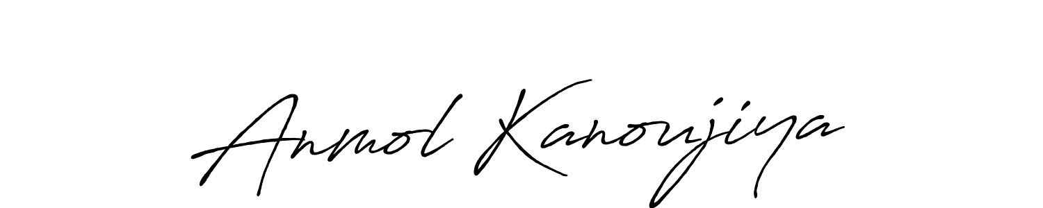 Create a beautiful signature design for name Anmol Kanoujiya. With this signature (Antro_Vectra_Bolder) fonts, you can make a handwritten signature for free. Anmol Kanoujiya signature style 7 images and pictures png