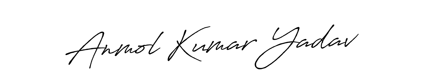 How to make Anmol Kumar Yadav signature? Antro_Vectra_Bolder is a professional autograph style. Create handwritten signature for Anmol Kumar Yadav name. Anmol Kumar Yadav signature style 7 images and pictures png