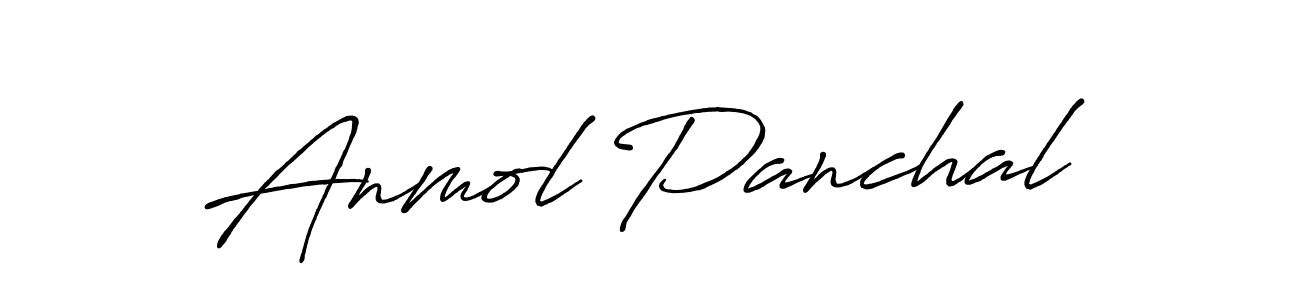 Make a beautiful signature design for name Anmol Panchal. With this signature (Antro_Vectra_Bolder) style, you can create a handwritten signature for free. Anmol Panchal signature style 7 images and pictures png