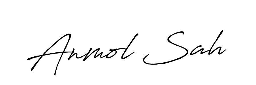 Make a beautiful signature design for name Anmol Sah. Use this online signature maker to create a handwritten signature for free. Anmol Sah signature style 7 images and pictures png