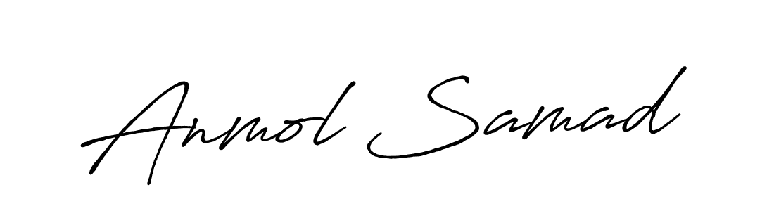 How to make Anmol Samad name signature. Use Antro_Vectra_Bolder style for creating short signs online. This is the latest handwritten sign. Anmol Samad signature style 7 images and pictures png