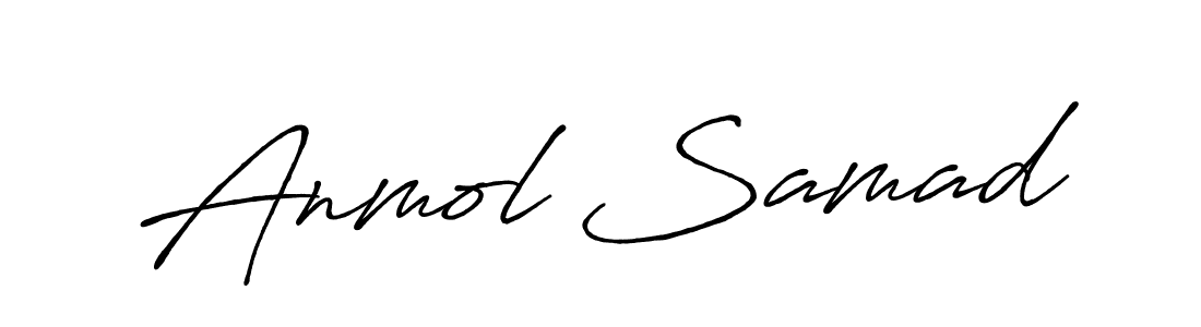 How to make Anmol Samad name signature. Use Antro_Vectra_Bolder style for creating short signs online. This is the latest handwritten sign. Anmol Samad signature style 7 images and pictures png