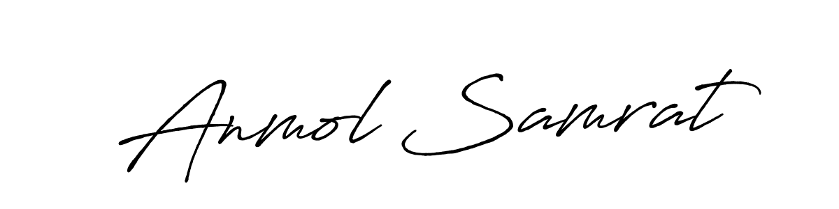 This is the best signature style for the Anmol Samrat name. Also you like these signature font (Antro_Vectra_Bolder). Mix name signature. Anmol Samrat signature style 7 images and pictures png