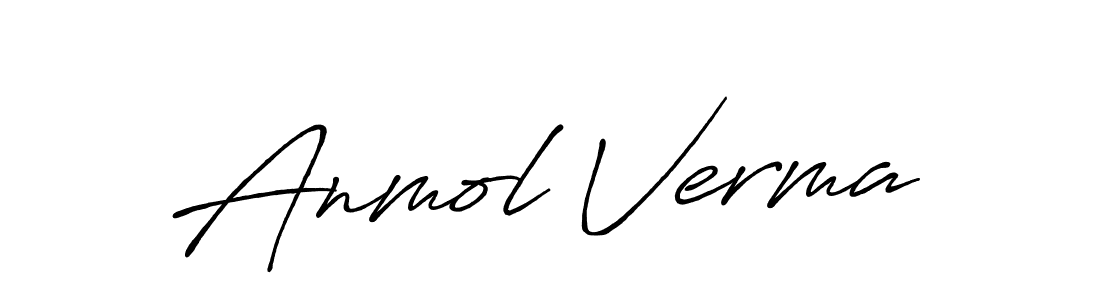 Also we have Anmol Verma name is the best signature style. Create professional handwritten signature collection using Antro_Vectra_Bolder autograph style. Anmol Verma signature style 7 images and pictures png