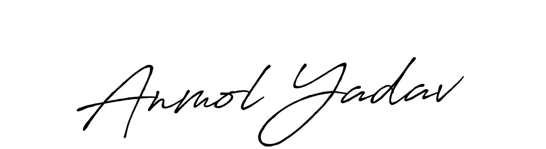 It looks lik you need a new signature style for name Anmol Yadav. Design unique handwritten (Antro_Vectra_Bolder) signature with our free signature maker in just a few clicks. Anmol Yadav signature style 7 images and pictures png
