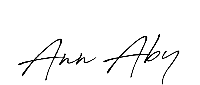 Create a beautiful signature design for name Ann Aby. With this signature (Antro_Vectra_Bolder) fonts, you can make a handwritten signature for free. Ann Aby signature style 7 images and pictures png