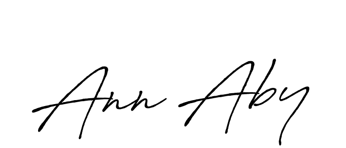 Design your own signature with our free online signature maker. With this signature software, you can create a handwritten (Antro_Vectra_Bolder) signature for name Ann Aby. Ann Aby signature style 7 images and pictures png