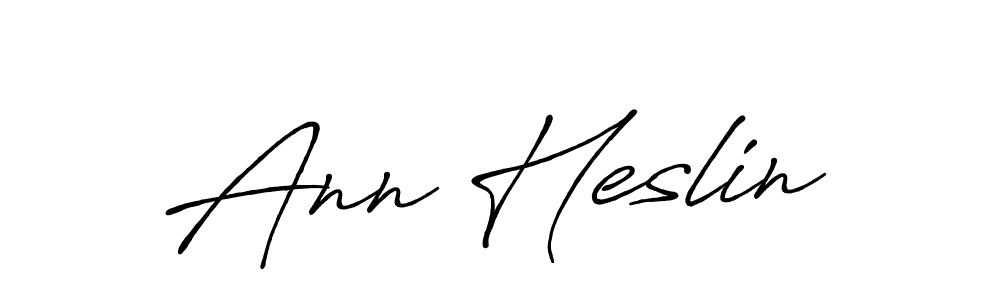 Create a beautiful signature design for name Ann Heslin. With this signature (Antro_Vectra_Bolder) fonts, you can make a handwritten signature for free. Ann Heslin signature style 7 images and pictures png
