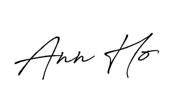 Make a beautiful signature design for name Ann Ho. With this signature (Antro_Vectra_Bolder) style, you can create a handwritten signature for free. Ann Ho signature style 7 images and pictures png