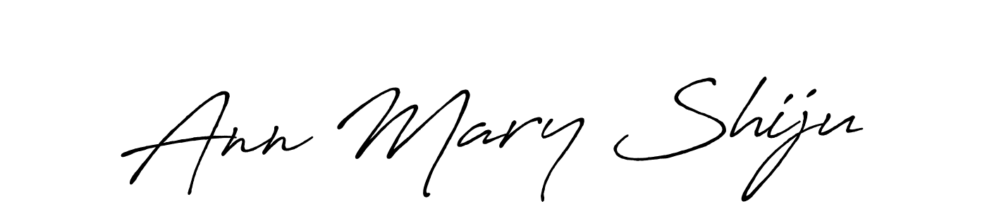 Use a signature maker to create a handwritten signature online. With this signature software, you can design (Antro_Vectra_Bolder) your own signature for name Ann Mary Shiju. Ann Mary Shiju signature style 7 images and pictures png