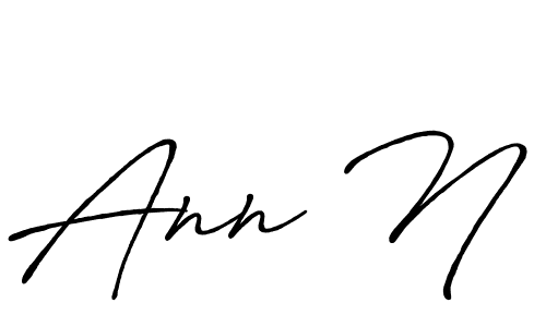 This is the best signature style for the Ann N name. Also you like these signature font (Antro_Vectra_Bolder). Mix name signature. Ann N signature style 7 images and pictures png