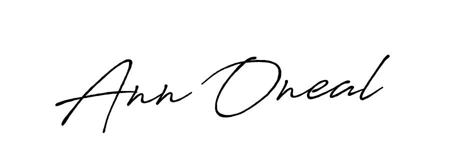 Ann Oneal stylish signature style. Best Handwritten Sign (Antro_Vectra_Bolder) for my name. Handwritten Signature Collection Ideas for my name Ann Oneal. Ann Oneal signature style 7 images and pictures png