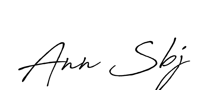 Also we have Ann Sbj name is the best signature style. Create professional handwritten signature collection using Antro_Vectra_Bolder autograph style. Ann Sbj signature style 7 images and pictures png
