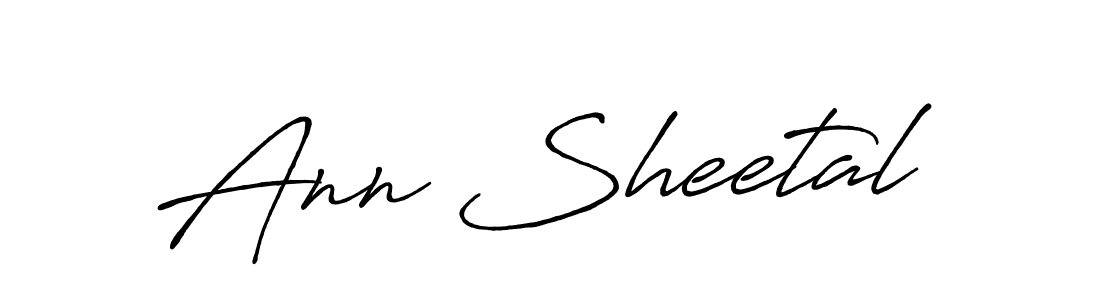 Create a beautiful signature design for name Ann Sheetal. With this signature (Antro_Vectra_Bolder) fonts, you can make a handwritten signature for free. Ann Sheetal signature style 7 images and pictures png