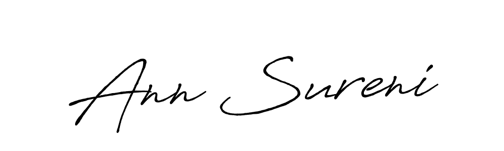 Make a beautiful signature design for name Ann Sureni. With this signature (Antro_Vectra_Bolder) style, you can create a handwritten signature for free. Ann Sureni signature style 7 images and pictures png