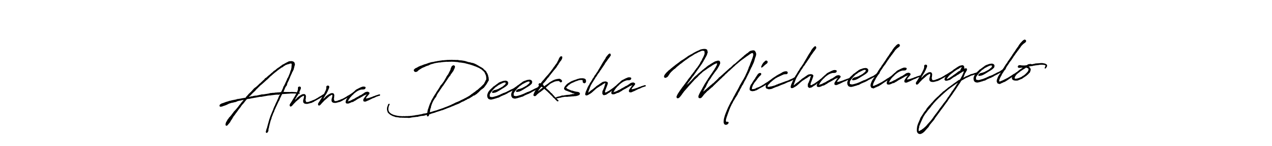 Design your own signature with our free online signature maker. With this signature software, you can create a handwritten (Antro_Vectra_Bolder) signature for name Anna Deeksha Michaelangelo. Anna Deeksha Michaelangelo signature style 7 images and pictures png