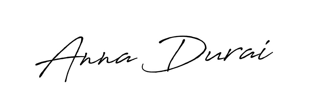 How to make Anna Durai name signature. Use Antro_Vectra_Bolder style for creating short signs online. This is the latest handwritten sign. Anna Durai signature style 7 images and pictures png