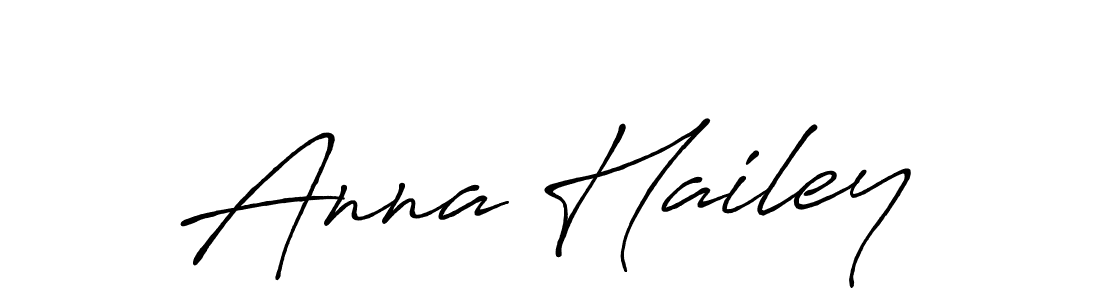 Design your own signature with our free online signature maker. With this signature software, you can create a handwritten (Antro_Vectra_Bolder) signature for name Anna Hailey. Anna Hailey signature style 7 images and pictures png