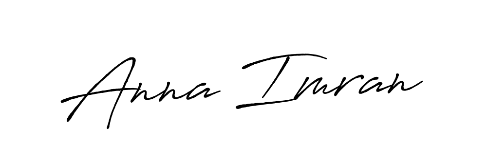 Make a beautiful signature design for name Anna Imran. With this signature (Antro_Vectra_Bolder) style, you can create a handwritten signature for free. Anna Imran signature style 7 images and pictures png