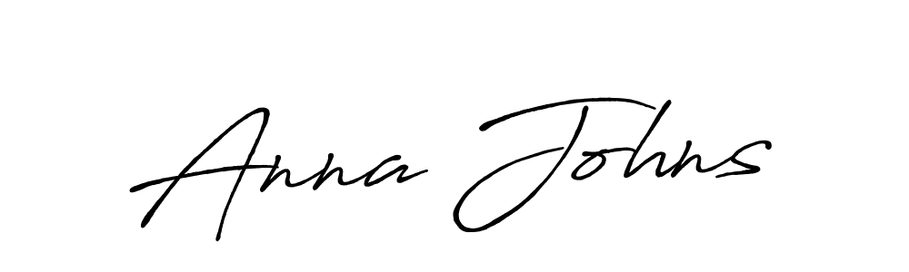 Make a beautiful signature design for name Anna Johns. With this signature (Antro_Vectra_Bolder) style, you can create a handwritten signature for free. Anna Johns signature style 7 images and pictures png