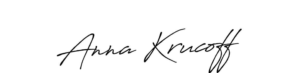 The best way (Antro_Vectra_Bolder) to make a short signature is to pick only two or three words in your name. The name Anna Krucoff include a total of six letters. For converting this name. Anna Krucoff signature style 7 images and pictures png