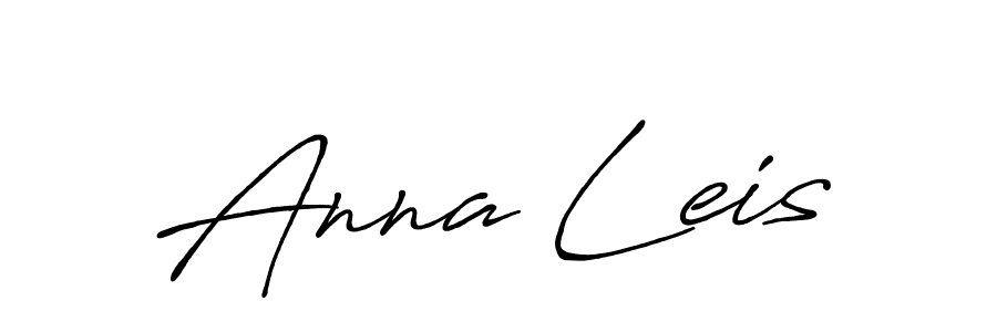 How to make Anna Leis name signature. Use Antro_Vectra_Bolder style for creating short signs online. This is the latest handwritten sign. Anna Leis signature style 7 images and pictures png