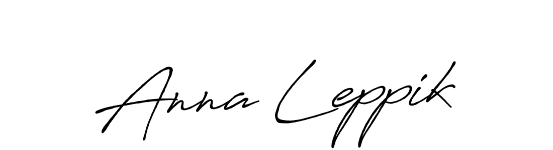 It looks lik you need a new signature style for name Anna Leppik. Design unique handwritten (Antro_Vectra_Bolder) signature with our free signature maker in just a few clicks. Anna Leppik signature style 7 images and pictures png