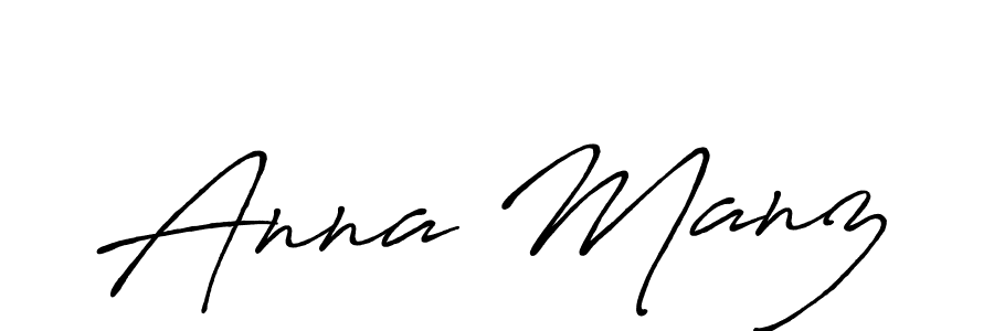 Make a beautiful signature design for name Anna Manz. With this signature (Antro_Vectra_Bolder) style, you can create a handwritten signature for free. Anna Manz signature style 7 images and pictures png