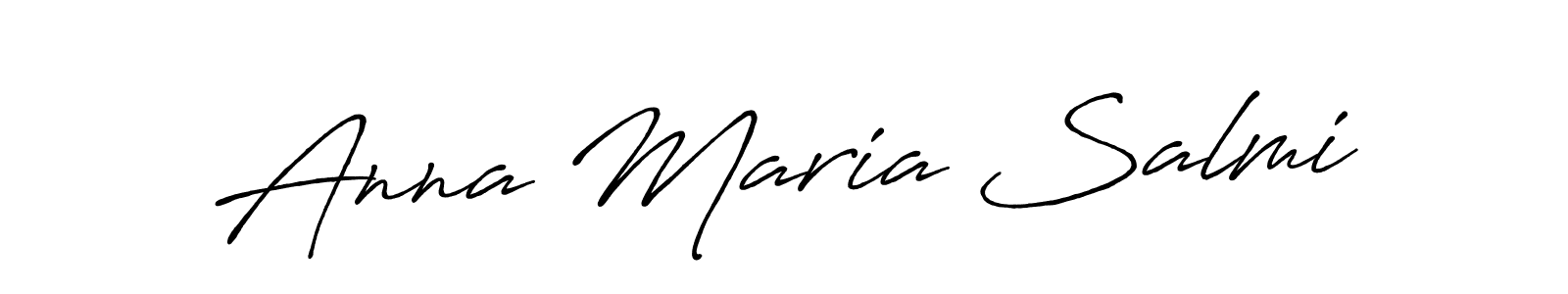Also we have Anna Maria Salmi name is the best signature style. Create professional handwritten signature collection using Antro_Vectra_Bolder autograph style. Anna Maria Salmi signature style 7 images and pictures png