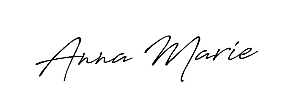 Anna Marie stylish signature style. Best Handwritten Sign (Antro_Vectra_Bolder) for my name. Handwritten Signature Collection Ideas for my name Anna Marie. Anna Marie signature style 7 images and pictures png