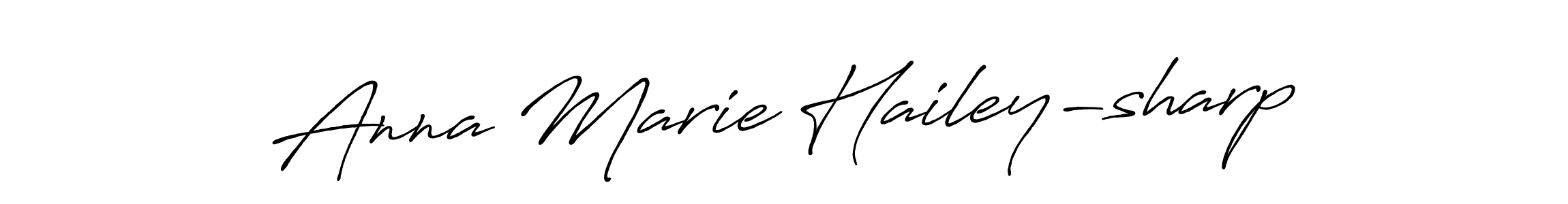 Make a beautiful signature design for name Anna Marie Hailey-sharp. Use this online signature maker to create a handwritten signature for free. Anna Marie Hailey-sharp signature style 7 images and pictures png
