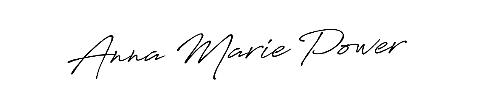 Use a signature maker to create a handwritten signature online. With this signature software, you can design (Antro_Vectra_Bolder) your own signature for name Anna Marie Power. Anna Marie Power signature style 7 images and pictures png