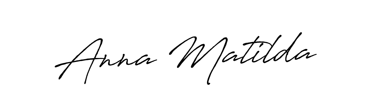 Create a beautiful signature design for name Anna Matilda. With this signature (Antro_Vectra_Bolder) fonts, you can make a handwritten signature for free. Anna Matilda signature style 7 images and pictures png