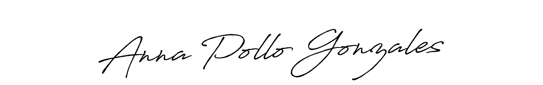 Make a beautiful signature design for name Anna Pollo Gonzales. With this signature (Antro_Vectra_Bolder) style, you can create a handwritten signature for free. Anna Pollo Gonzales signature style 7 images and pictures png
