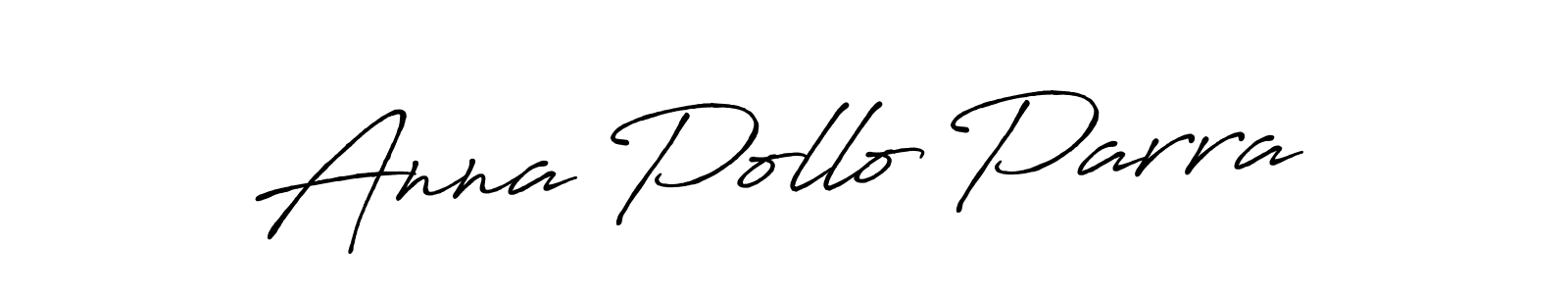 Make a beautiful signature design for name Anna Pollo Parra. Use this online signature maker to create a handwritten signature for free. Anna Pollo Parra signature style 7 images and pictures png